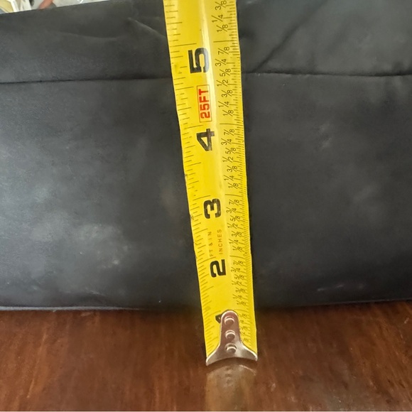 kate spade Black Nylon Tote with Light Tan Trim and Front Pockets - Picture 4 of 11